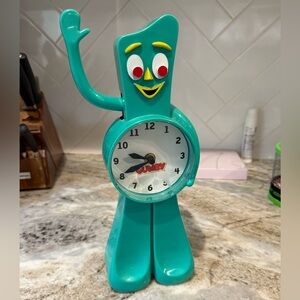 Authentic vintage Gumby Green Clock EUC